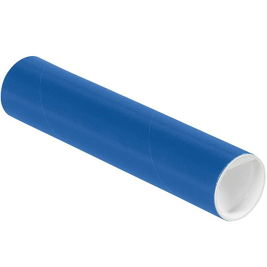 Mailing Tube, 9inLx2in.dia, Blue, PK50