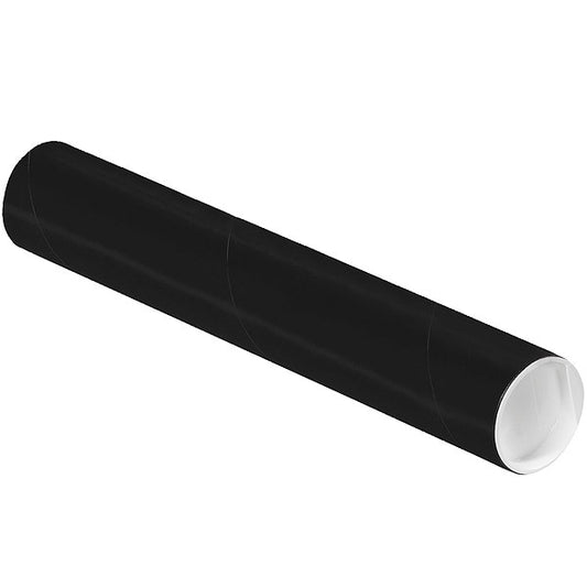 Mailing Tube, 12inLx2in.dia, Black, PK50