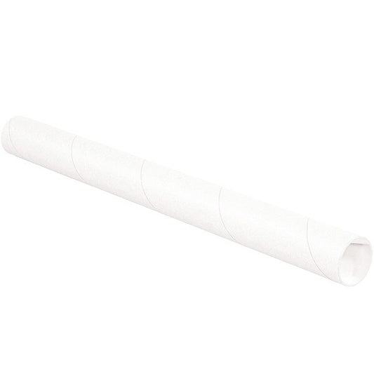 Mailing Tube, 43inLx2in.dia, White, PK50