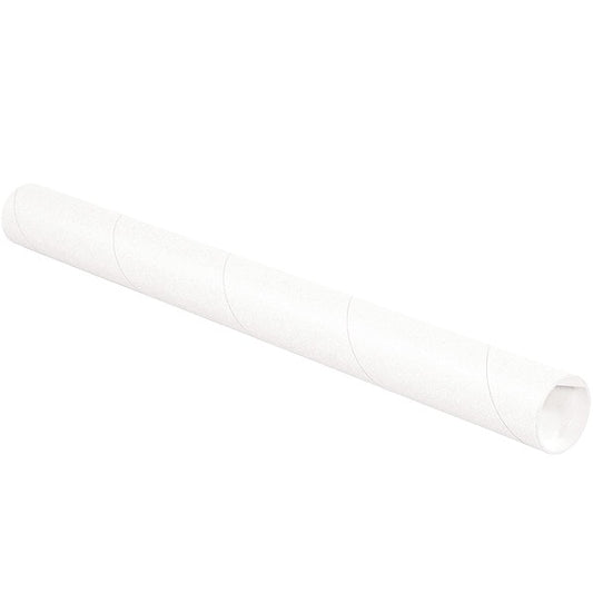 Mailing Tube, 36inLx2in.dia, White, PK50