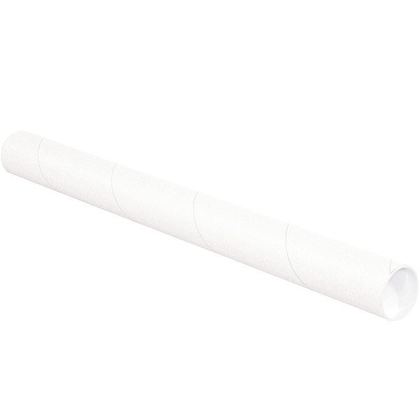 Mailing Tube, 18inLxWhite, PK34