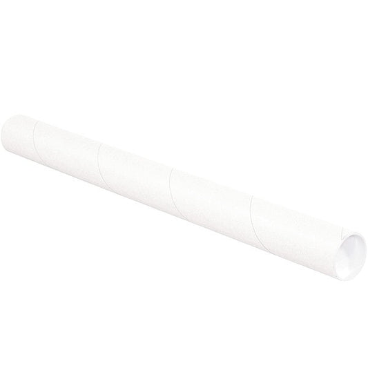 Mailing Tube, 18inLxWhite, PK34