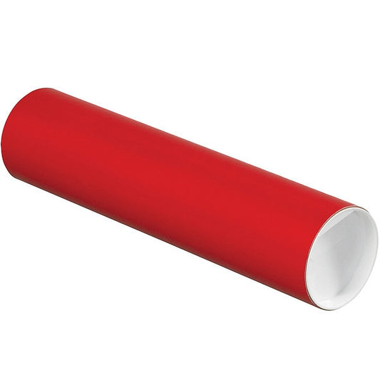 Mailing Tube, 12inLx3in.dia, Red, PK24