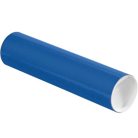 Mailing Tube, 12inLx3in.dia, Blue, PK24