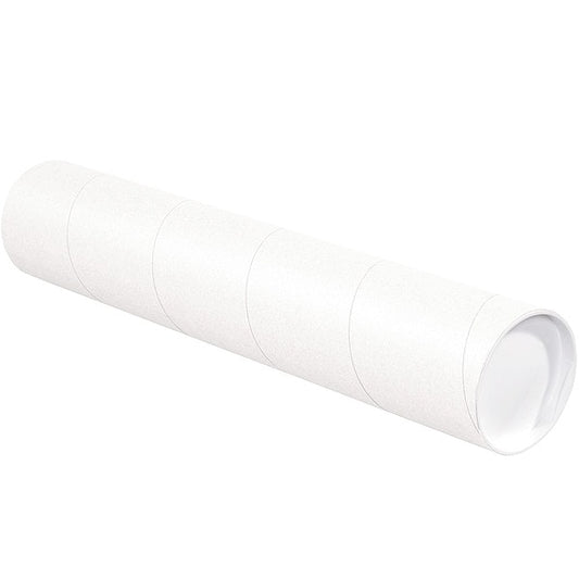 Mailing Tube, 36inLx4in.dia, White, PK15