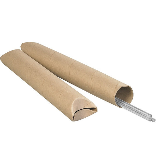 Crimped End Mailing Tube, 36inLxPK24
