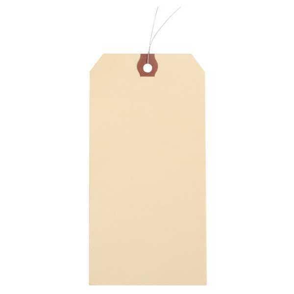 3-1/8" x 6-1/4" Manila Natural Kraft Paper Wire Tag, Pk1000