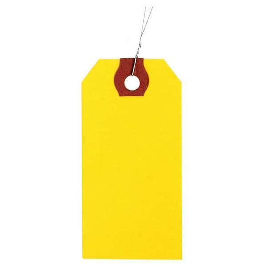 1-5/8" x 3-1/4" Yellow Paper Wire Tag, Pk1000