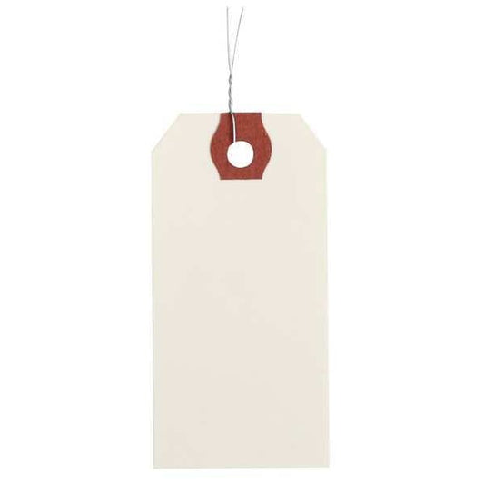 2-5/8" x 5-1/4" White Paper Wire Tag, Pk1000