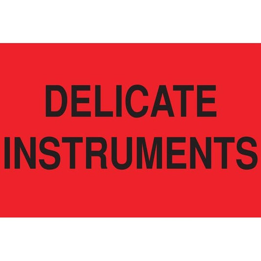 2" x 3" Adhesive Back Shipping Labels, Delicate Instruments, Pk50