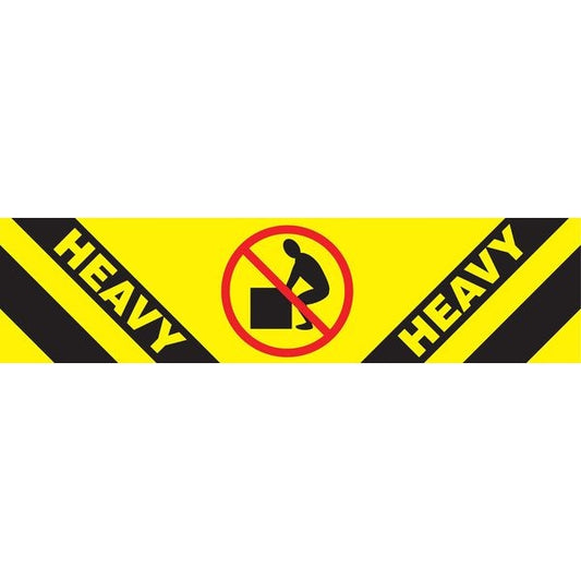 Shipping Labels 2"H x 8"W, Heavy, Yellow, Pk50