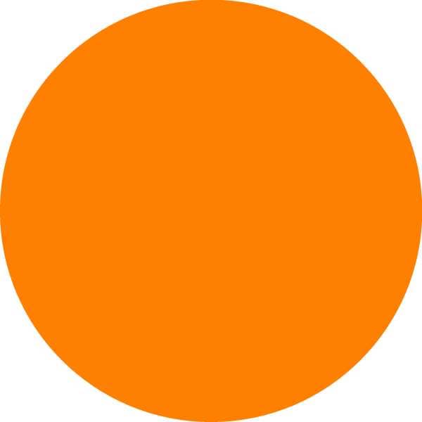 Blank Inventory Control Label Orange, Pk1000