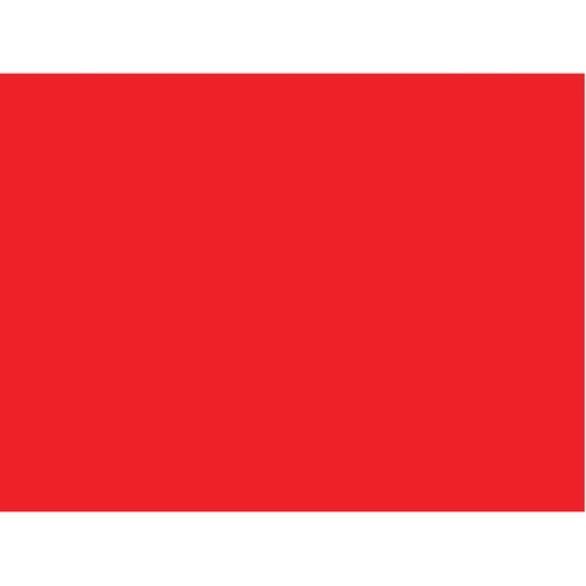 Blank Inventory Control Label Red 3"H, Pk1000