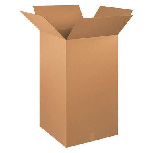 Tall Corrugated Boxes, 20" x 20" x 36", Kraft, 10/Bundle