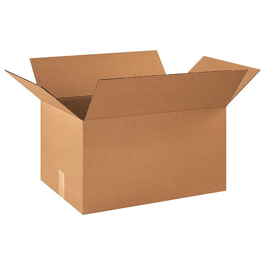 Corrugated Boxes, 21" x 14" x 10", Kraft, 20/Bundle
