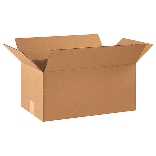 Corrugated Boxes, 22" x 12" x 10", Kraft, 20/Bundle