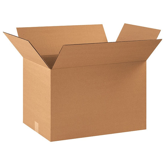 Corrugated Boxes, 22" x 14" x 14", Kraft, 20/Bundle