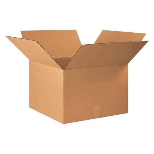 Corrugated Boxes, 22" x 22" x 14", Kraft, 10/Bundle