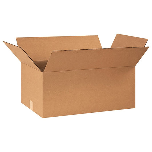 Corrugated Boxes, 24" x 14" x 10", Kraft, 20/Bundle