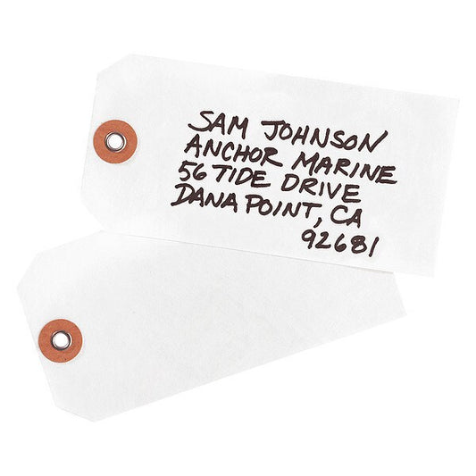 Tyvek Tags, Unstrung, 4-3/4"x2-3/8, PK1000