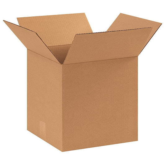 Corrugated Boxes, 11" x 11" x 11", Kraft, 25/Bundle