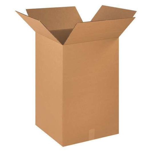 Corrugated Boxes, 18" x 18" x 28", Kraft, 10/Bundle