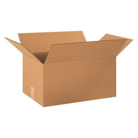 Long Corrugated Boxes, 20" x 13" x 10", Kraft, 25/Bundle