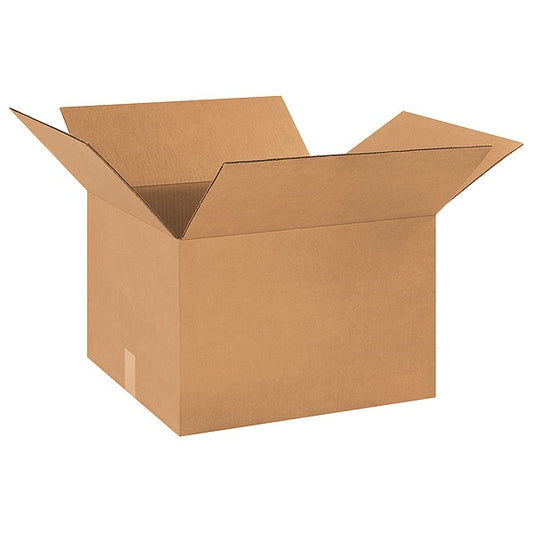 Corrugated Boxes, 18" x 16" x 12", Kraft, 25/Bundle