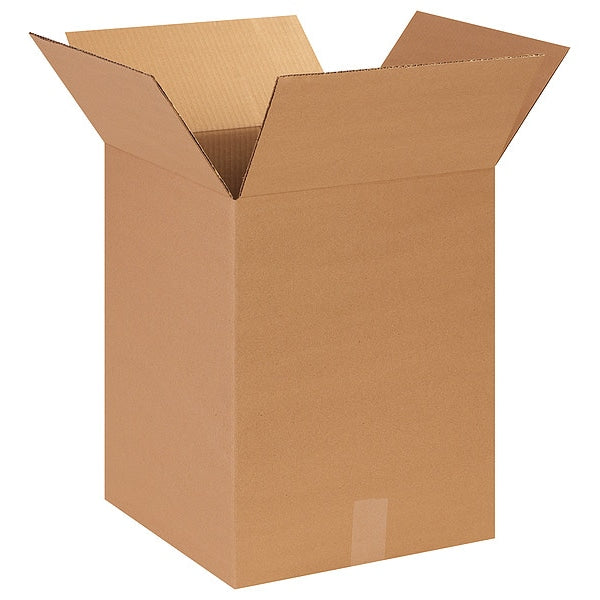 Corrugated Boxes, 14" x 14" x 18", Kraft, 25/Bundle