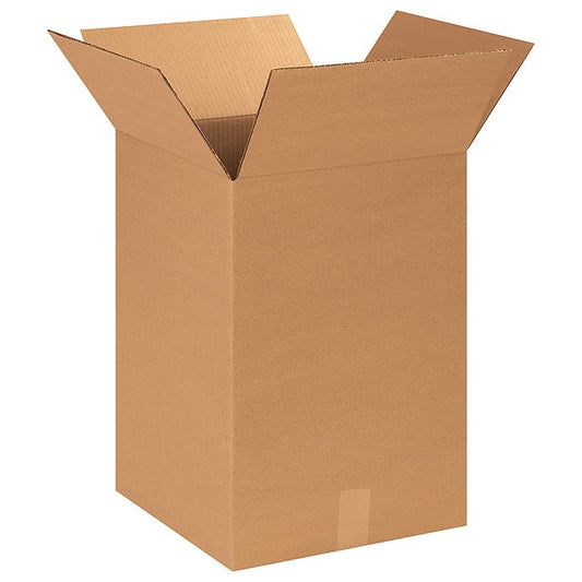 Corrugated Boxes, 14" x 14" x 20", Kraft, 20/Bundle