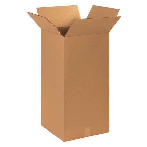Tall Corrugated Boxes, 14" x 14" x 30", Kraft, 20/Bundle