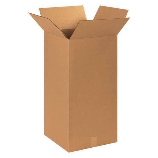 Tall Corrugated Boxes, 14" x 14" x 30", Kraft, 20/Bundle