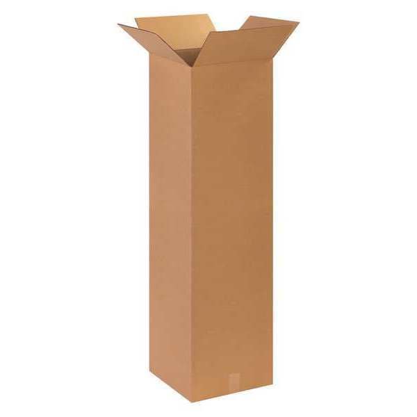 Tall Corrugated Boxes, 14" x 14" x 48", Kraft, 10/Bundle