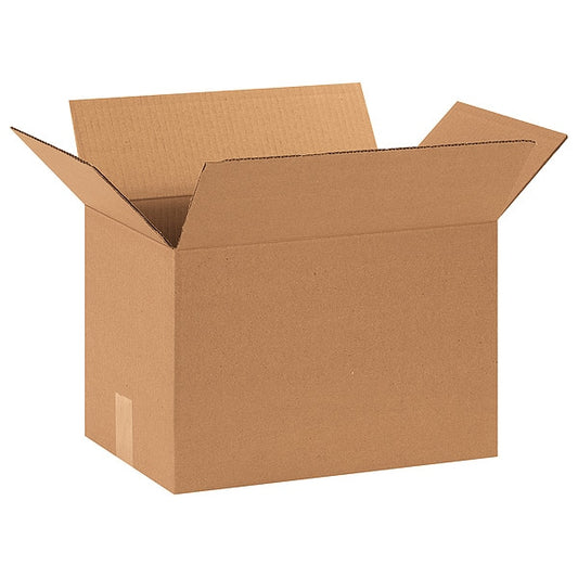 Corrugated Boxes, 15" x 10" x 10", Kraft, 25/Bundle