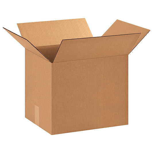 Corrugated Boxes, 15" x 12" x 12", Kraft, 25/Bundle