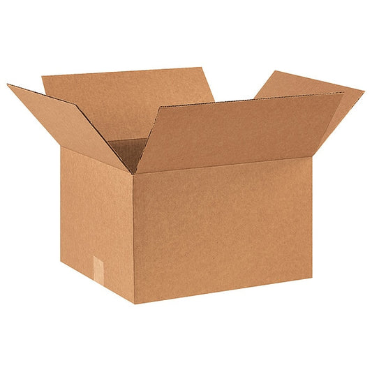 Corrugated Boxes, 16" x 14" x 10", Kraft, 25/Bundle