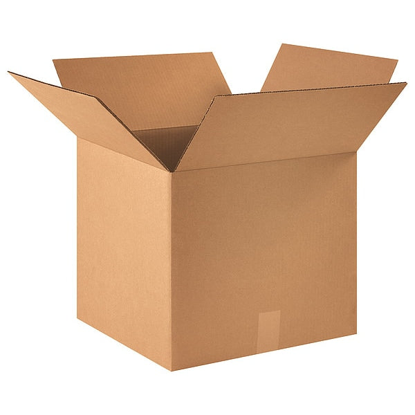 Corrugated Boxes, 16" x 16" x 14", Kraft, 25/Bundle