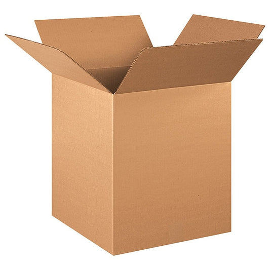 Corrugated Boxes, 16" x 16" x 19", Kraft, 25/Bundle