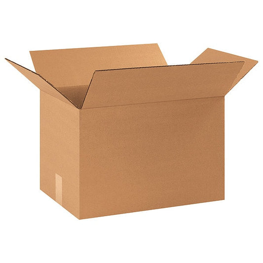 Corrugated Boxes, 17 1/4" x 11 1/4" x 11 1/2", Kraft, 25/Bundle