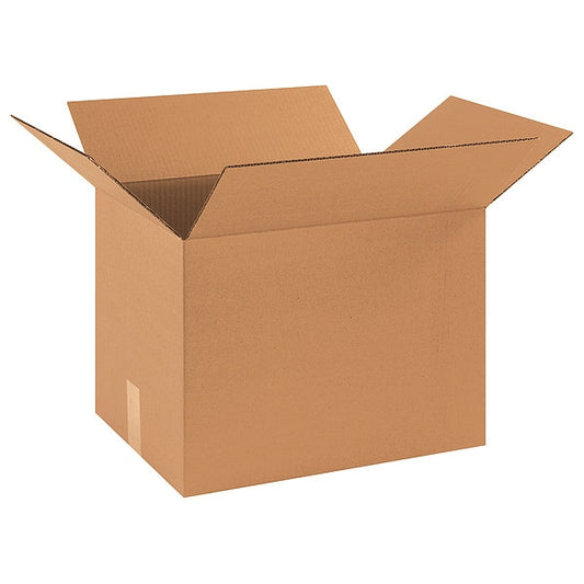 Corrugated Boxes, 17" x 13" x 13", Kraft, 25/Bundle