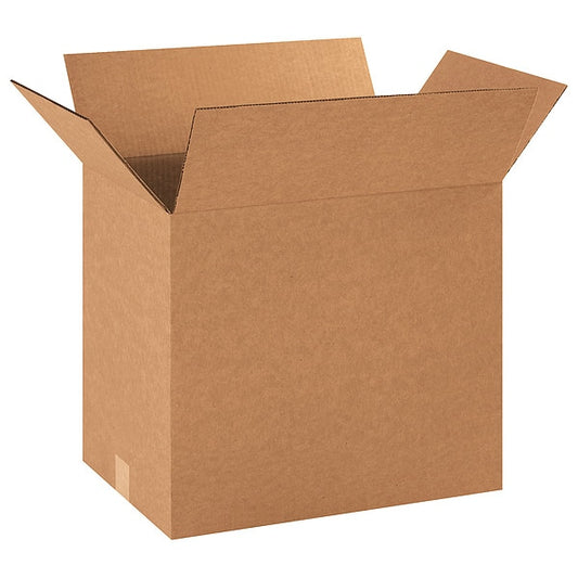 Corrugated Boxes, 18" x 12" x 16", Kraft, 25/Bundle