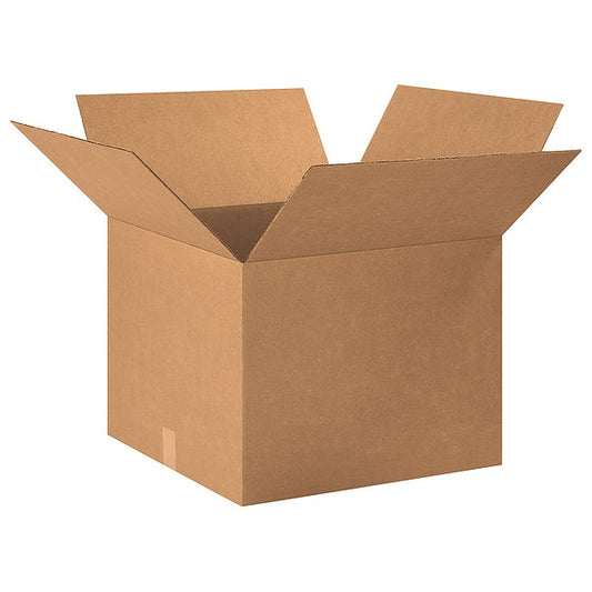Corrugated Boxes, 20" x 20" x 15", Kraft, 20/Bundle