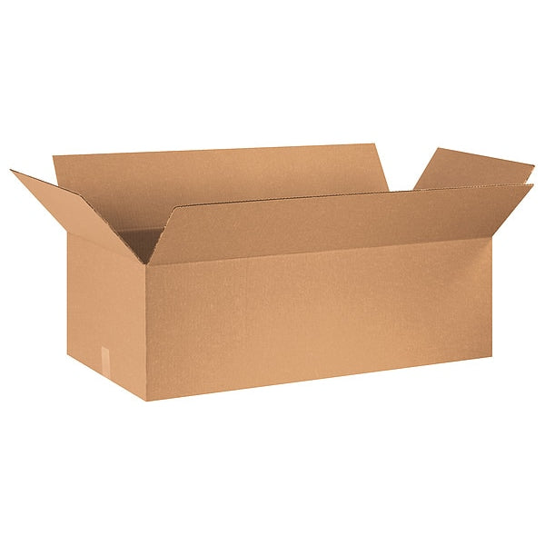 Corrugated Boxes, 36" x 18" x 12", Kraft, 15/Bundle