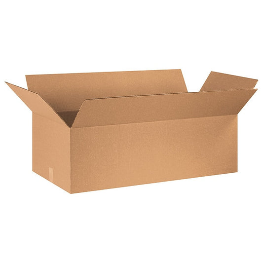 Corrugated Boxes, 36" x 18" x 12", Kraft, 15/Bundle