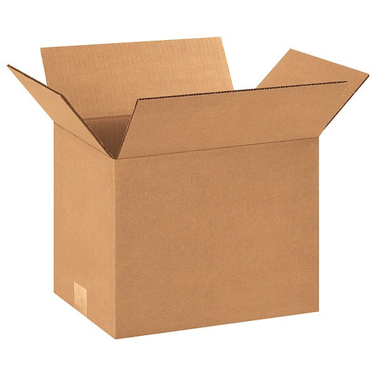 Corrugated Boxes, 12" x 9" x 9", Kraft, 25/Bundle