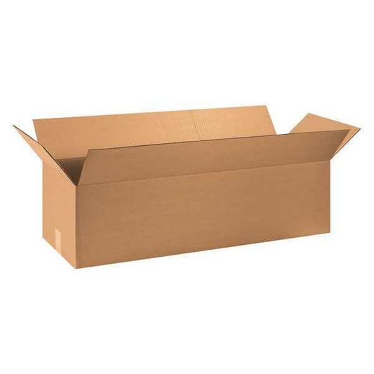 Long Corrugated Boxes, 36" x 12" x 10", Kraft, 15/Bundle