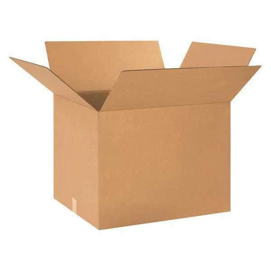 Corrugated Boxes, 24" x 20" x 18", Kraft, 10/Bundle