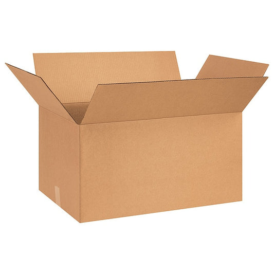 Corrugated Boxes, 26" x 15" x 12", Kraft, 20/Bundle