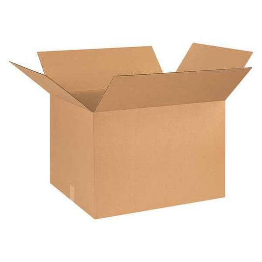 Corrugated Boxes, 26" x 20" x 18", Kraft, 10/Bundle