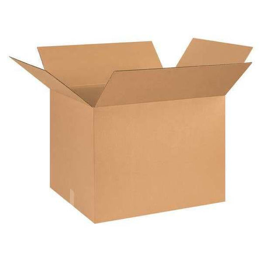 Corrugated Boxes, 26" x 20" x 20", Kraft, 10/Bundle